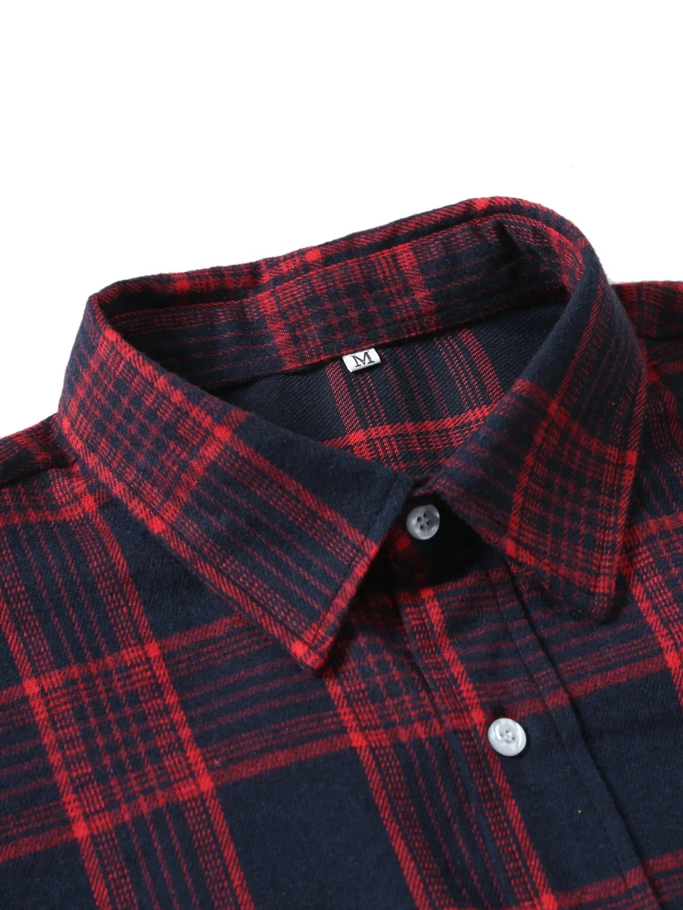 Casual Plaid Long Sleeve Men&