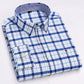 Casual Pure Cotton Oxford Mens Shirts Long Sleeve Plain Soild Regular Fit Fashion Button Man Dress Shirts