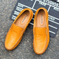 Summer Fashion Men Loafers Italian Casual Luxury Brand Men Shoes Genuine Leather Moccasins Light Breathable Slip on Boat Shoes