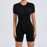 Short Jumpsuit Gym Clothes For Women Sportswear Fitness Overalls Backless Scrunch Booty Yoga Suit Sports Set Outfit ShedPoundsPortal