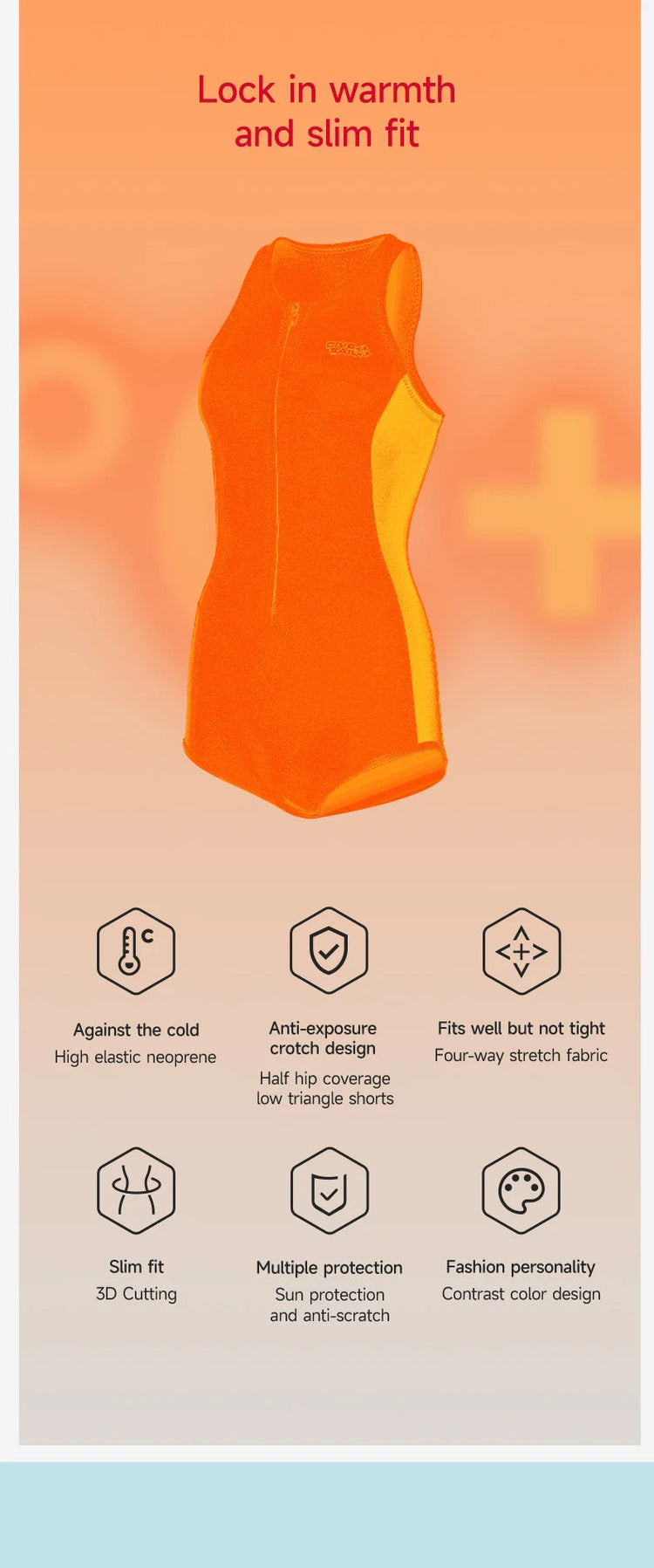 2MM Neoprene Sleeveless Wetsuit Women Swimming Wetsuit with Front Zip One-piece Bathing Surfing Diving Suit for Swim Water Sport ShedPoundsPortal