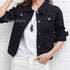 Jeans Jacket and Coats for Women 2025 Autumn Candy Color Casual Short Denim Jacket Korean Coats Women  Jeans Jacket  Clothes ShedPoundsPortal