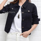 Jeans Jacket and Coats for Women 2025 Autumn Candy Color Casual Short Denim Jacket Korean Coats Women  Jeans Jacket  Clothes ShedPoundsPortal