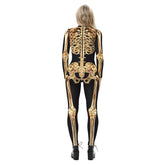 Popular Halloween Jumpsuit Sexy Print Cos Futuristic Clothing Tight Jumpsuit Wholesale Women Clothes Rompers Womens Combinaison ShedPoundsPortal