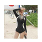 Women Men Diving Clothing Quick Dry Swimming Suit Snorkeling Surfing Wetsuit Zipper Water Sport Long Sleeve Diving Five Suit ShedPoundsPortal