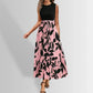 Elegant Long Printed Dress Women&