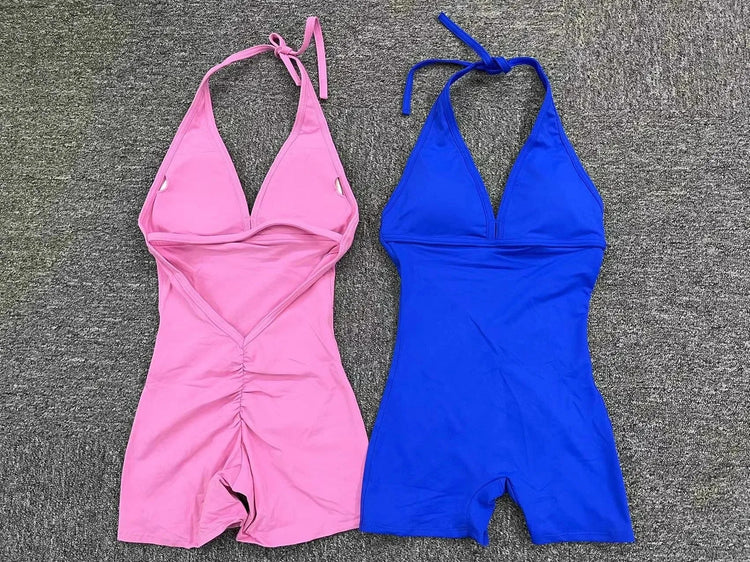 Women Sporty Jumpsuits Fitness Yoga Overalls with Padding Workout Clothes for Women Gym Set Women Bodysuit Sportswear Playsuit ShedPoundsPortal