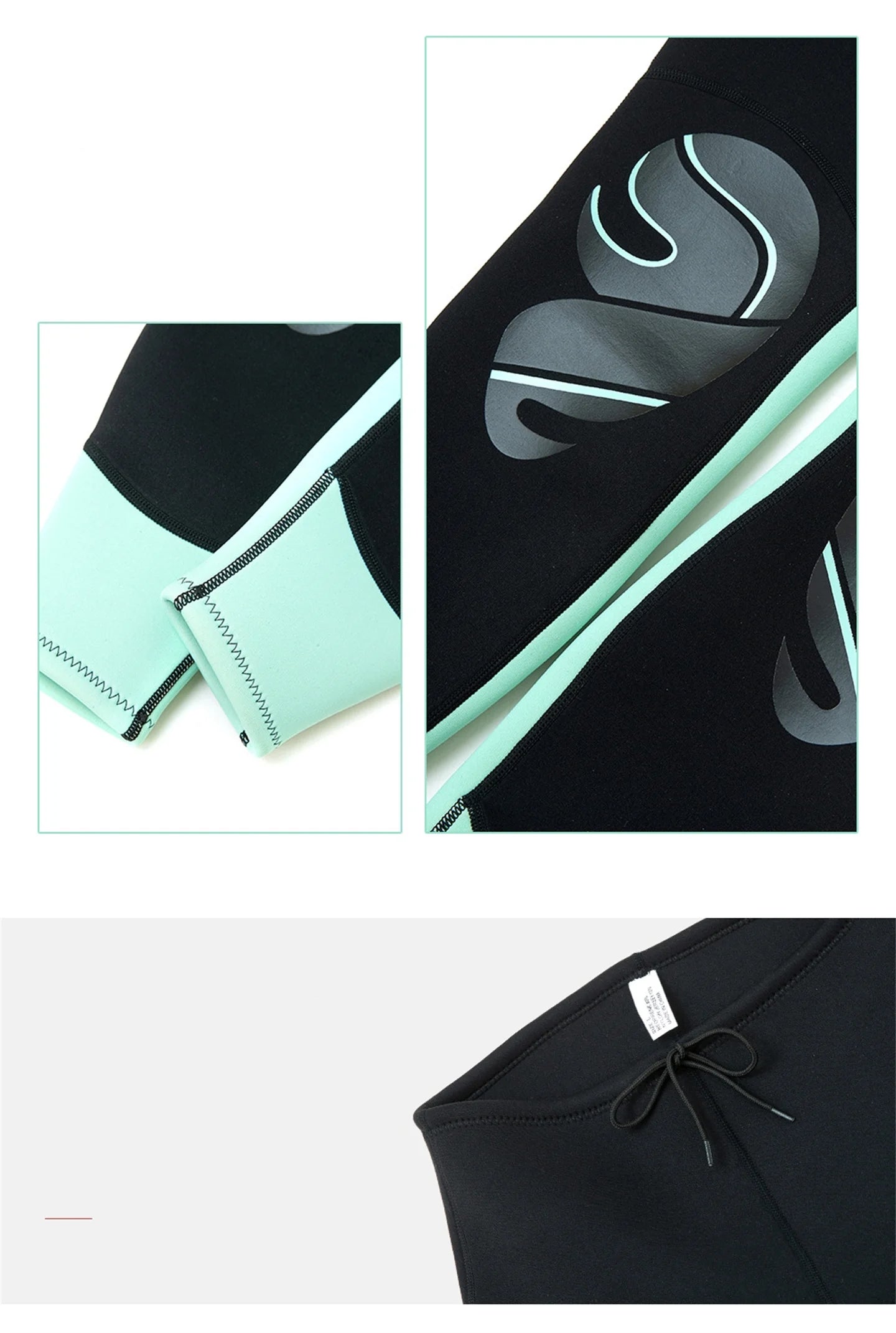 Split Surfing Diving Suit Long Sleeve Sun Protection Women&