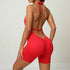 Sporty Jumpsuit Woman Short Lycra Fitness Overalls with Padding Workout Clothes for Women Gym Sets Womens Outfits Sportswear New ShedPoundsPortal