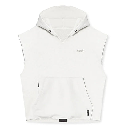 Mens Brand Gyms Clothing Bodybuilding Hooded Tank Top Cotton Sleeveless Vest Sweatshirt Fitness Workout Sportswear Tops Male ShedPoundsPortal
