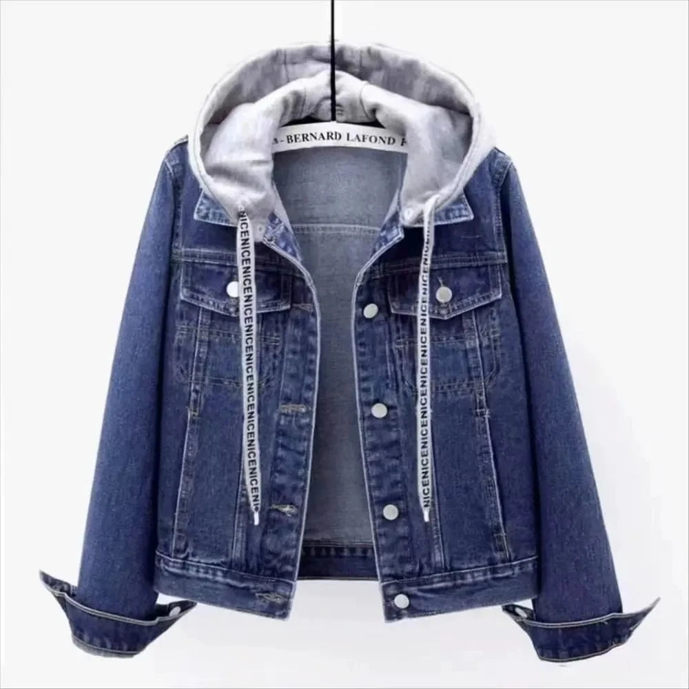 2025 Spring Autumn New Vintage Denim Jacket Women&