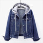 2025 Spring Autumn New Vintage Denim Jacket Women&