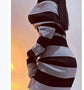 Women Striped Mini Bodycon Dress Stripe Boat-Neck Off Shoulder Long Sleeve Short Dress Spring Autumn Wrapped Hip Party Dress