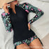 Female Swimsuit With Long Sleeves Swimwear Sports Surfing Tankini Set Beachwear Two-Piece Bathing Suits Pool Women Swimming Suit ShedPoundsPortal
