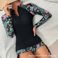 Female Swimsuit With Long Sleeves Swimwear Sports Surfing Tankini Set Beachwear Two-Piece Bathing Suits Pool Women Swimming Suit ShedPoundsPortal