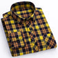 plus size 8XL100%cotton sanding long-sleeve shirts for men slim fit casual plain shirt soft palid tops designer elegant clothes