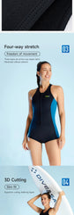 2MM Neoprene Sleeveless Wetsuit Women Swimming Wetsuit with Front Zip One-piece Bathing Surfing Diving Suit for Swim Water Sport ShedPoundsPortal