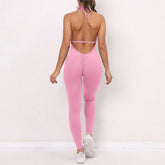 Women Sporty Jumpsuits Fitness Yoga Overalls with Padding Workout Clothes for Women Gym Set Women Bodysuit Sportswear Playsuit ShedPoundsPortal