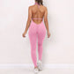 Women Sporty Jumpsuits Fitness Yoga Overalls with Padding Workout Clothes for Women Gym Set Women Bodysuit Sportswear Playsuit ShedPoundsPortal
