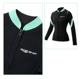 Split Surfing Diving Suit Long Sleeve Sun Protection Women&
