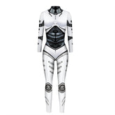 Robot Punk Jumpsuit Catsuit Sexy Female Women Cosplay Costume Skeleton Cyberpunk Steampunk Zentai Suit Halloween Bodysuit ShedPoundsPortal