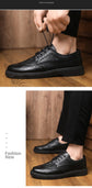 Leather Shoes for Men Luxury High Quality Brogue Shoes comfortable Soft Sole Men&