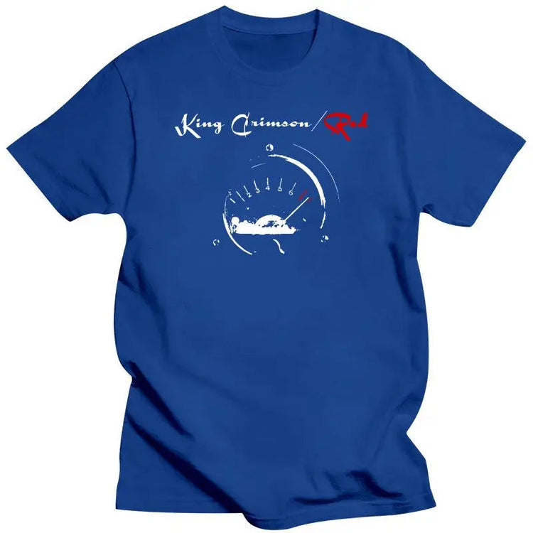 Mens Clothing  King Crimson Men Red Speedometer T Shirt Black ShedPoundsPortal