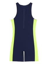 Summer Men One-piece Swimwear Swimsuit Sleeveless Front Zipper Swimming Shorts Bodysuit Triathlon Wetsuit Bathing Suit Beachwear ShedPoundsPortal