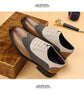 Luxury Men Dress Shoes Retro Brogue Shoes for Men Comfortable Business Casual Footwear High Quality Men Party Wedding Shoes 2025