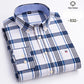 Fashion over size 7XL long-sleeve shirts for men 100%cotton Oxford slim fit plain shirt soft casual elegants designer clothes ShedPoundsPortal
