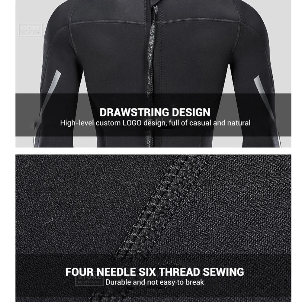 Men Wetsuit 3mm Neoprene Surfing Scuba Diving Snorkeling Swimming Body Suit Wet Suit Surf Kitesurf  Clothes Equipment ShedPoundsPortal