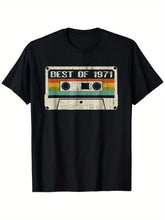 Vintage May 1971 Cassette T-Shirt for Men - 100% Cotton Printed Tee - Perfect Gift Idea for Music Lovers ShedPoundsPortal