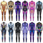 Popular Halloween Jumpsuit Sexy Print Cos Futuristic Clothing Tight Jumpsuit Wholesale Women Clothes Rompers Womens Combinaison ShedPoundsPortal