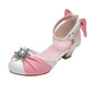 Toddler Slippers Size 3 Trendy Elegant Bowknot High Heel Shoes For Gir
