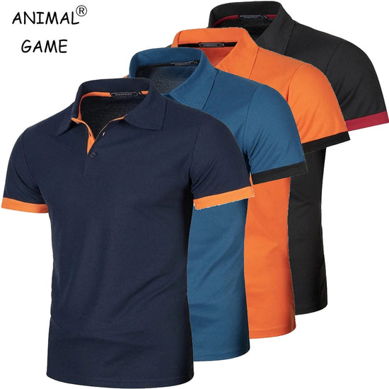New Mens Short Sleeve Polo Shirt Solid Color Streetwear Lightweight Lapel Tshirts for Men Summer Jogging Sport Tops ShedPoundsPortal