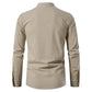 Shirt Cotton Linen Flax Tops Lace Up Long Sleeves Blouse Mens V Neck Medieval Costume Embroidery Tunic Casual Shirt ShedPoundsPortal