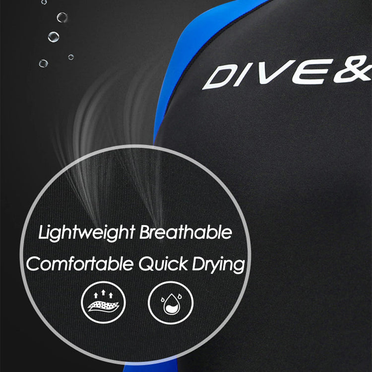 Men Long Sleeve Quick Dry Swimming Suit Adult Nylon Uv Protection Snorkeling Surfing Wetsuit Water Sports One-piece Diving Suit ShedPoundsPortal