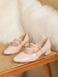 Women heels Shoes Mary Jane Shoes Woman Pumps Patent Leather High Heels Dress Shoes Red Wedding Shoes Spring 2025 Double Buckle