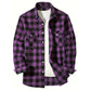 Mens Shirts Single Breaste Classic Plaid Smart Casual Flannel Shirt Long Sleeved Chest Two Pockets Design Spring Autumn Men Tops ShedPoundsPortal