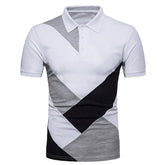 KB Men Polo Men Shirt Short Sleeve Polo Shirt Contrast Color Polo New Clothing Summer Streetwear Casual Fashion Men tops ShedPoundsPortal