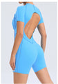Short Jumpsuit Gym Clothes For Women Sportswear Fitness Overalls Backless Scrunch Booty Yoga Suit Sports Set Outfit ShedPoundsPortal
