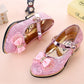 Children Girls Leather Shoes Fashion Princess High Heel Shoes for Par