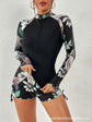 Female Swimsuit With Long Sleeves Swimwear Sports Surfing Tankini Set Beachwear Two-Piece Bathing Suits Pool Women Swimming Suit ShedPoundsPortal