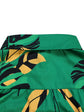 Elegant lapel print single breasted Waist tie long sleeved dress for spring and autumn women&