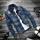 2025 Luxury Mens Denim Jackets Fashion Hole Jeans Jacket Mens Cotton Outwear Jackets Coat Long Sleeve Male Clothing Size 3XL 50 ShedPoundsPortal