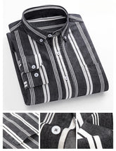 Casual Long-sleeve Shirts for Men Slim Fit Plain Shirt 100%cotton Plaid Striped Tops Soft Designer Fashion Korean Trends Clothes ShedPoundsPortal