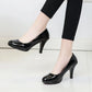 High Heels Shoes Women White Wedding Shoes Thick High Heels Fashion Party Pumps Footwear Black Red Big Size 34-42