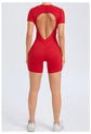 Short Jumpsuit Gym Clothes For Women Sportswear Fitness Overalls Backless Scrunch Booty Yoga Suit Sports Set Outfit ShedPoundsPortal