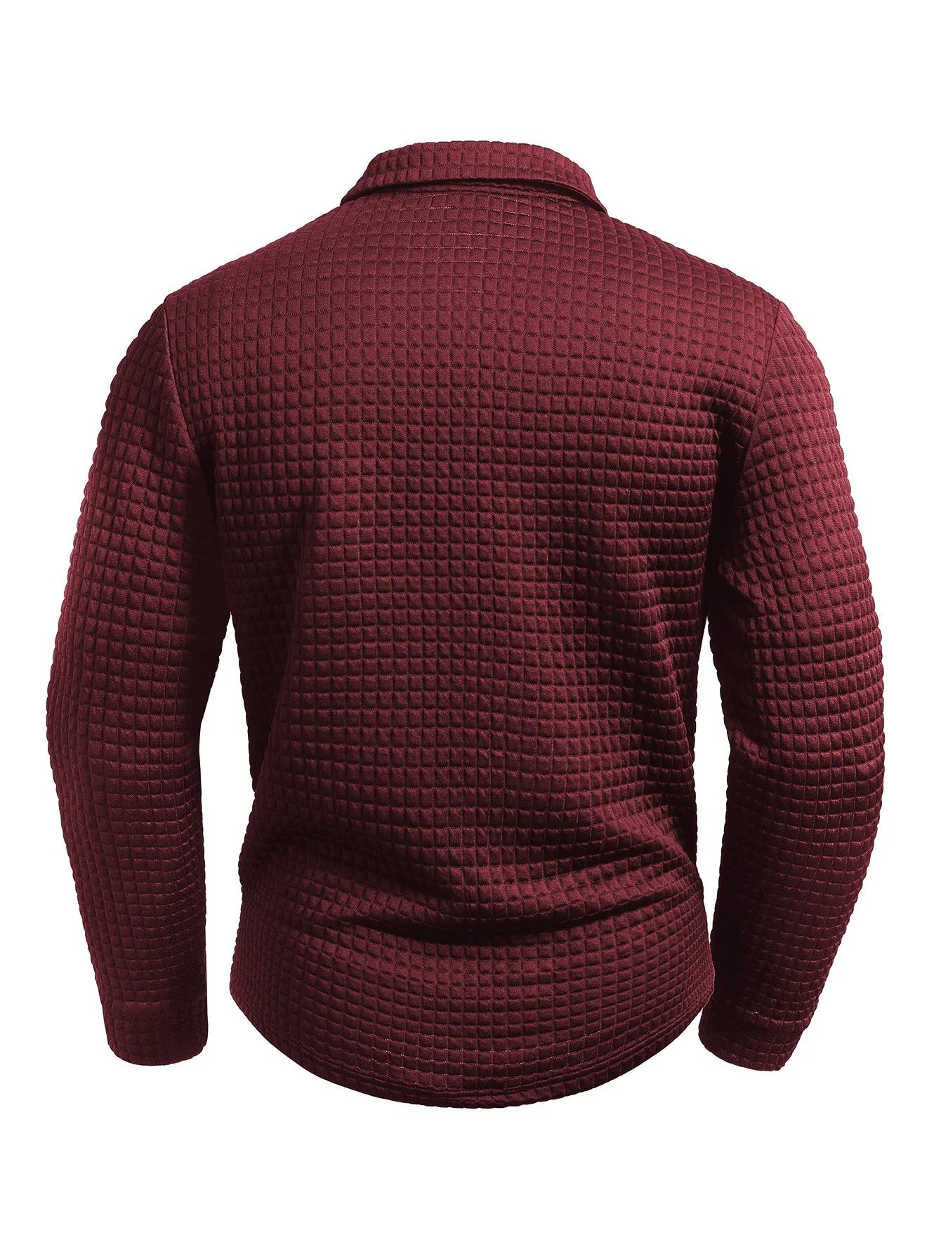 Digital Printed Fabric with Irregular Plaid Pattern, Non-Positioned Plaid Pattern, Thick Long-Sleeve Turn-Down Collar Top, Square Plaid Texture Fabric, Fashionable Casual Everyday Wear ShedPoundsPortal