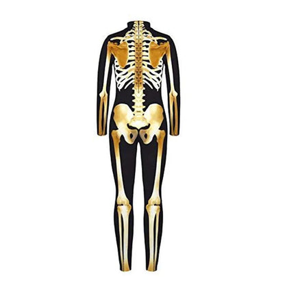 Robot Punk Jumpsuit Catsuit Sexy Female Women Cosplay Costume Skeleton Cyberpunk Steampunk Zentai Suit Halloween Bodysuit ShedPoundsPortal